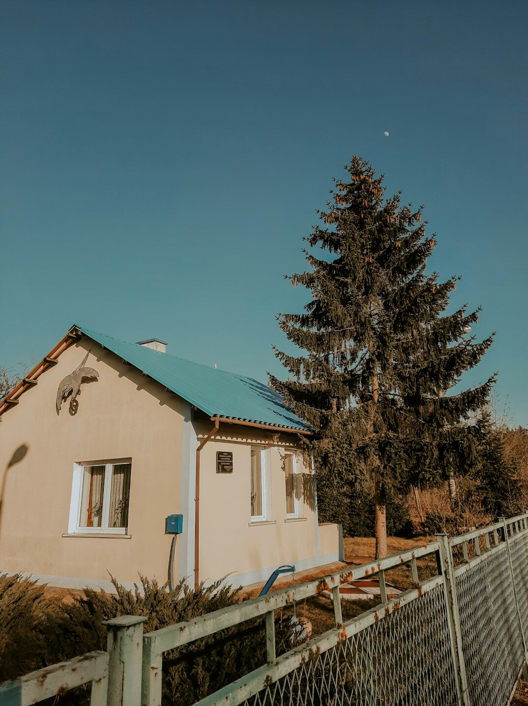 wooden houses in polish village