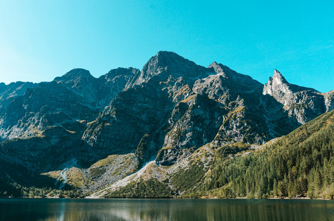 Morskie Oko mountain lake in the Tatra Mountains Poland